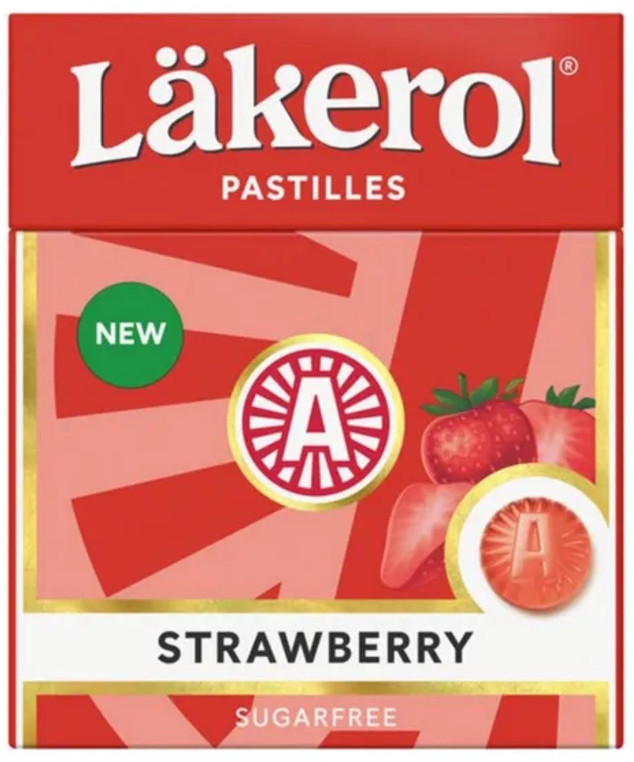Lakerol Läkerol Strawberry Doosje - 24x 25 gr