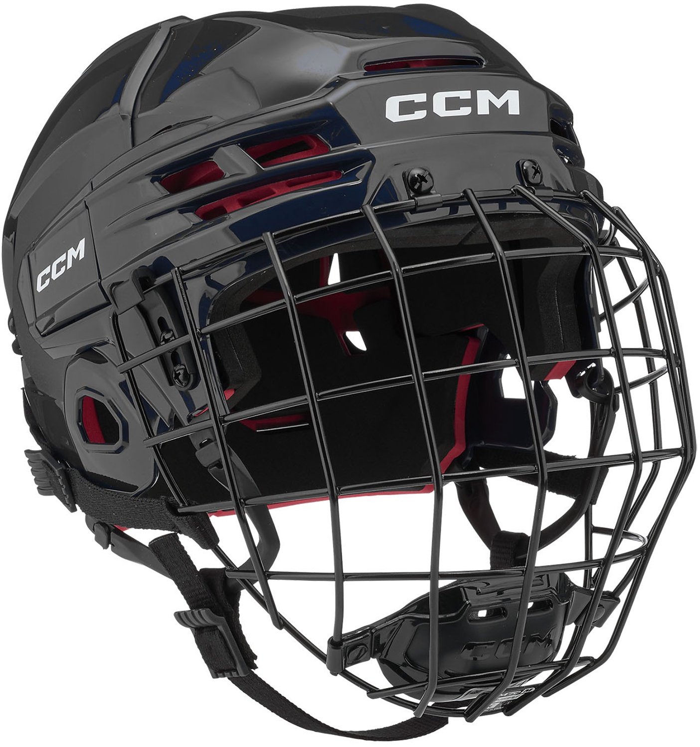 CCM - 70 Combo - IJshockeyhelm - Volwassenen - Zwart - L - 58.5-62cm