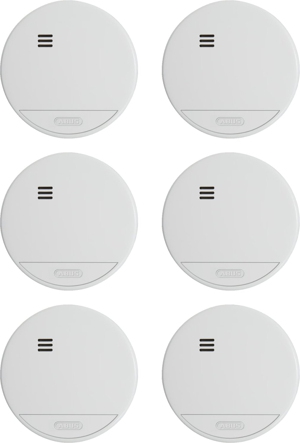 ABUS RWM165 6-Pack – 6x Rookmelder – 10 Jaar Batterij – Inclusief Montage – Rookmelder Set