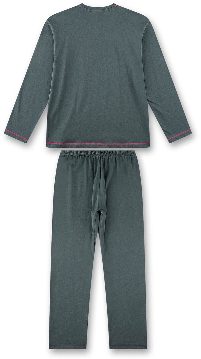 Sanetta Pyjama Pyjama Teenager lang I like it crunchy 140 Set van 1 Groen
