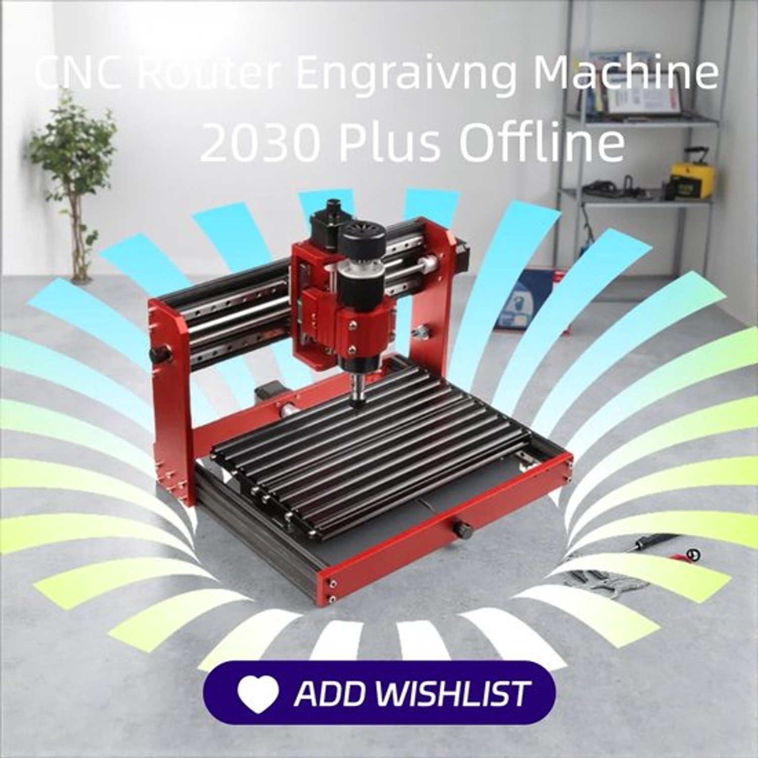 CNC Snijmachine 2030 Plus - 500W Spindel - 300x200x60 mm Werkgebied - Aluminiumlegering - Voor Hout En Zachte Metalen