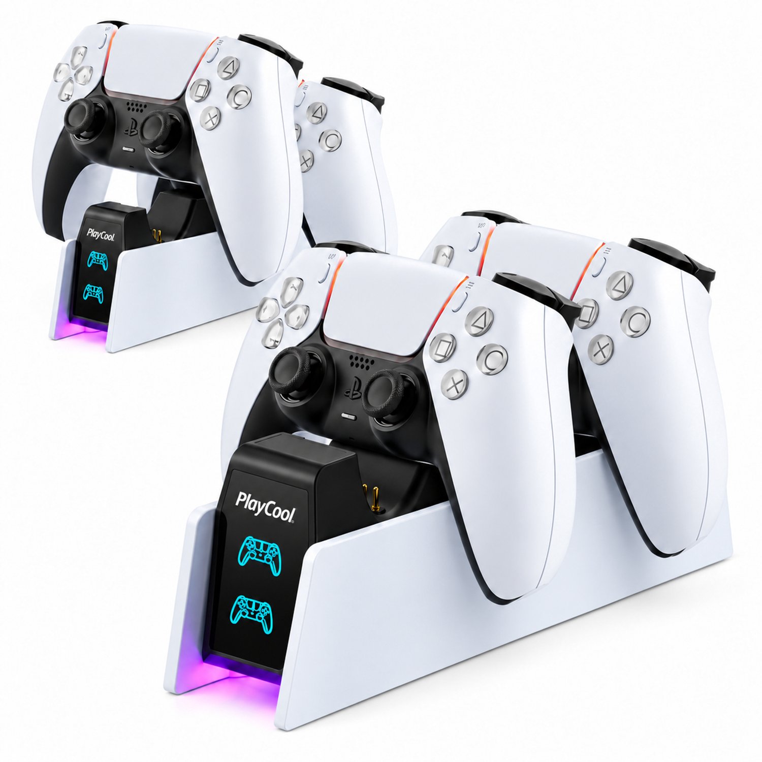 PlayCool PS5 DualSense en DualSense Edge Controller Oplaadstation – foto 2