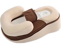 Babynestje - Babynest met Steunkussen - Rustplek na de Voeding - Ademend 3D-Mesh - Incl. Matras - Pasgeboren - 60×40 cm - Crème - STARSTEPS®