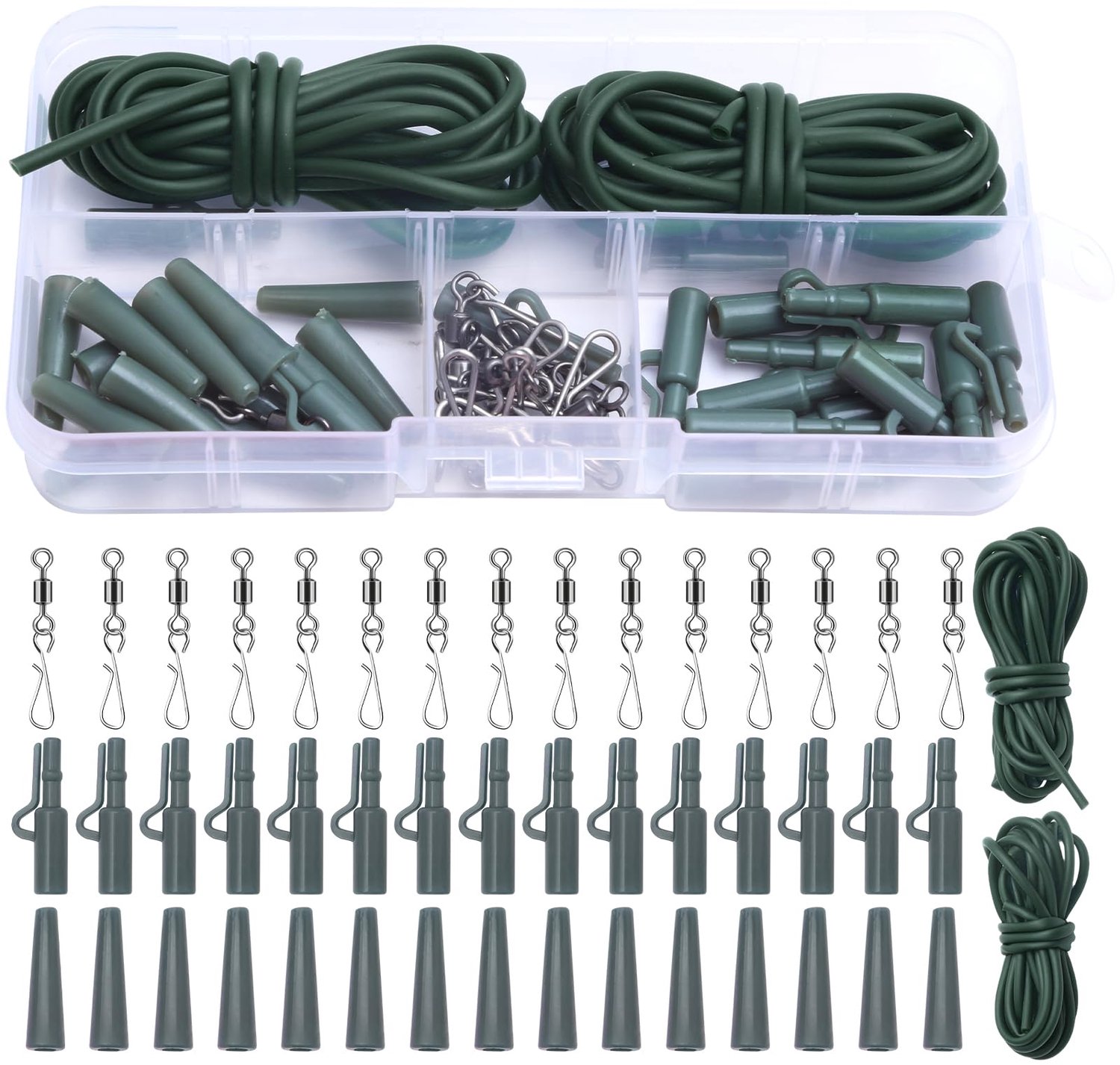 47 Stuks Lead Clips voor Karpervissen