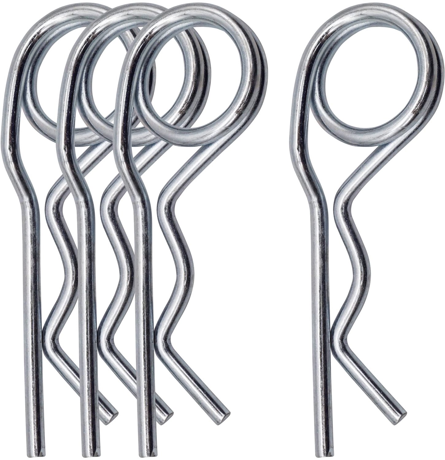 4 Stuks Gegalvaniseerde Stalen Splitpennen 4mm - R-Vormige Bevestiging