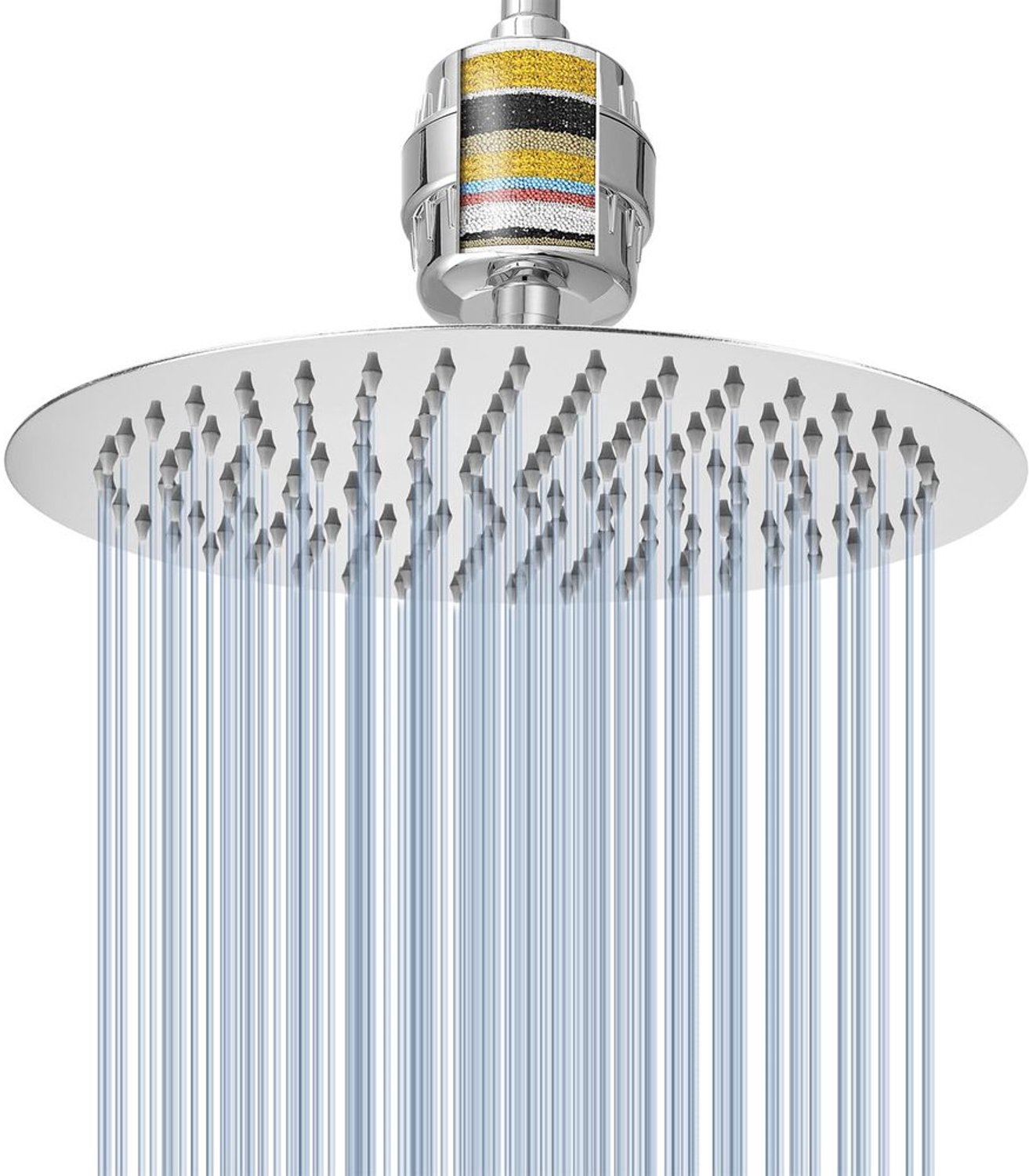 Ronde Regen Douchekop met Waterfilter