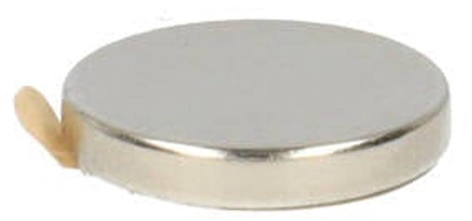 Neodymium Schijfmagneet Ø12 x 2 mm N48 NiCuNi zelfklevend – 15 stuks