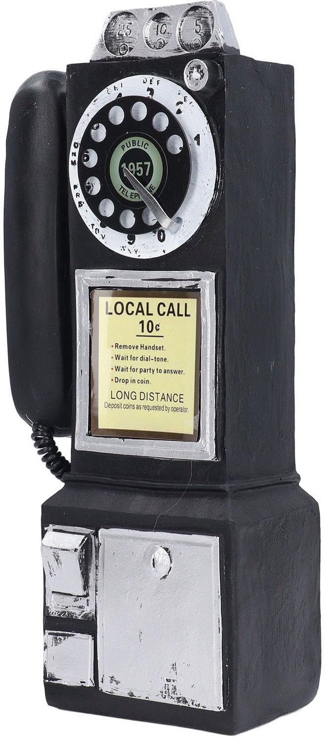 Vintage Telefoon Ornament met Rotonde