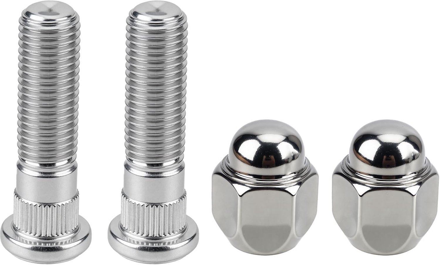 Set van 4 M12x1,5 Wielbouten en Wielmoeren van Koolstofstaal