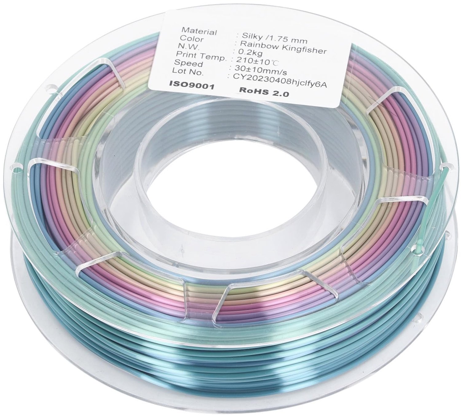 PLA-filament Zijdegradiëntkleuren - 1,75 mm - FDM 3D-printers - Levendige 3D-prints - Consistente diameter - Duurzaam materiaal - 3D-printer Filament