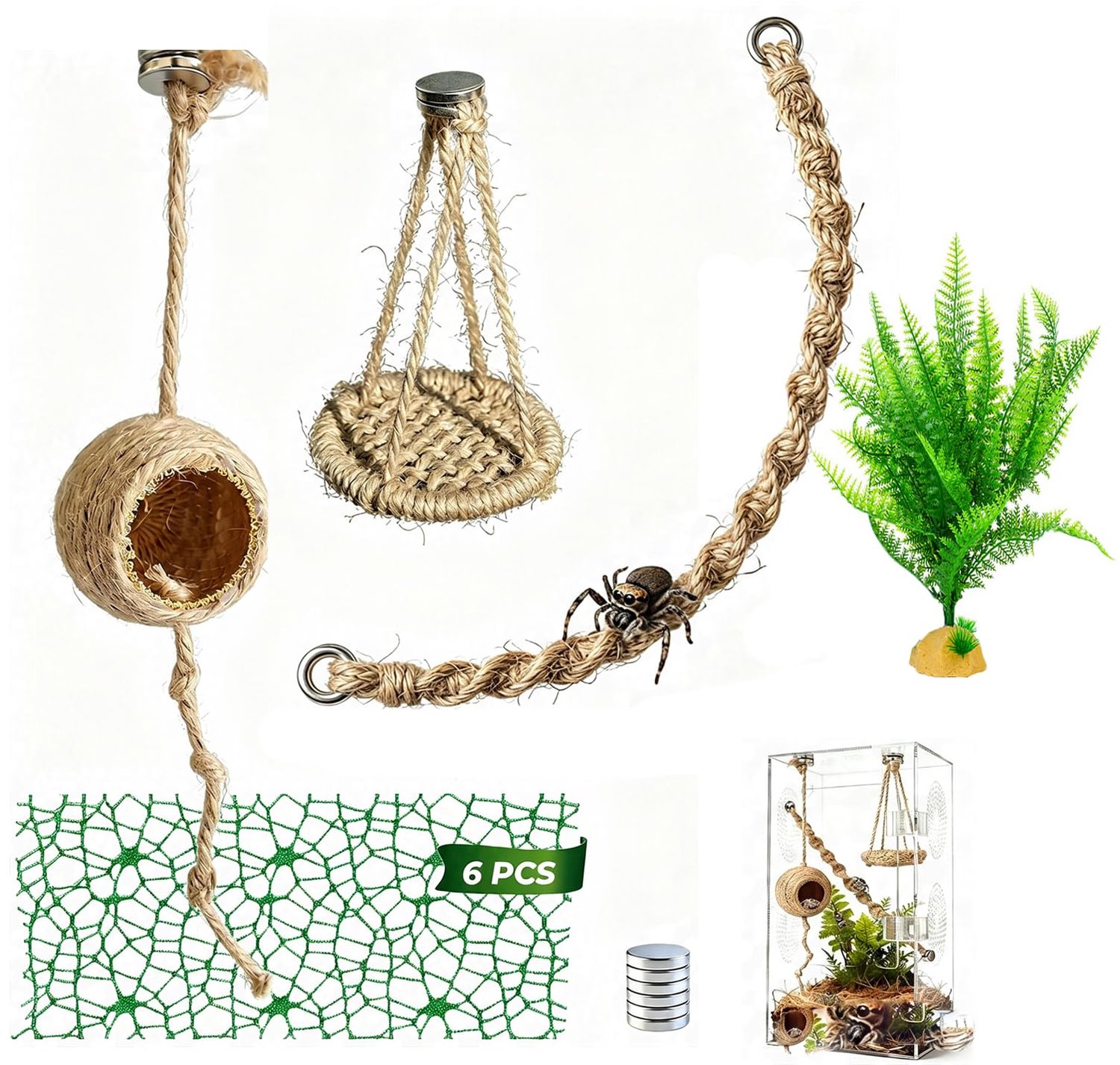 16-Delige Accessoireset voor Spin Terrarium