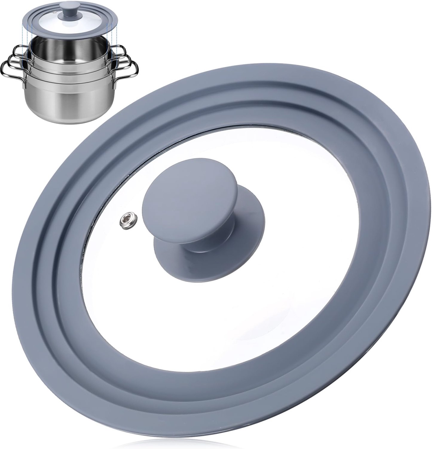 Universele Panlids met Siliciumrand, 3-in-1