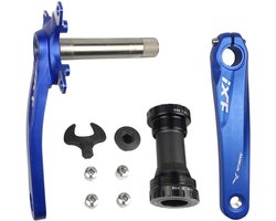 Fiets Crankset met Bottom Bracket van Aluminium