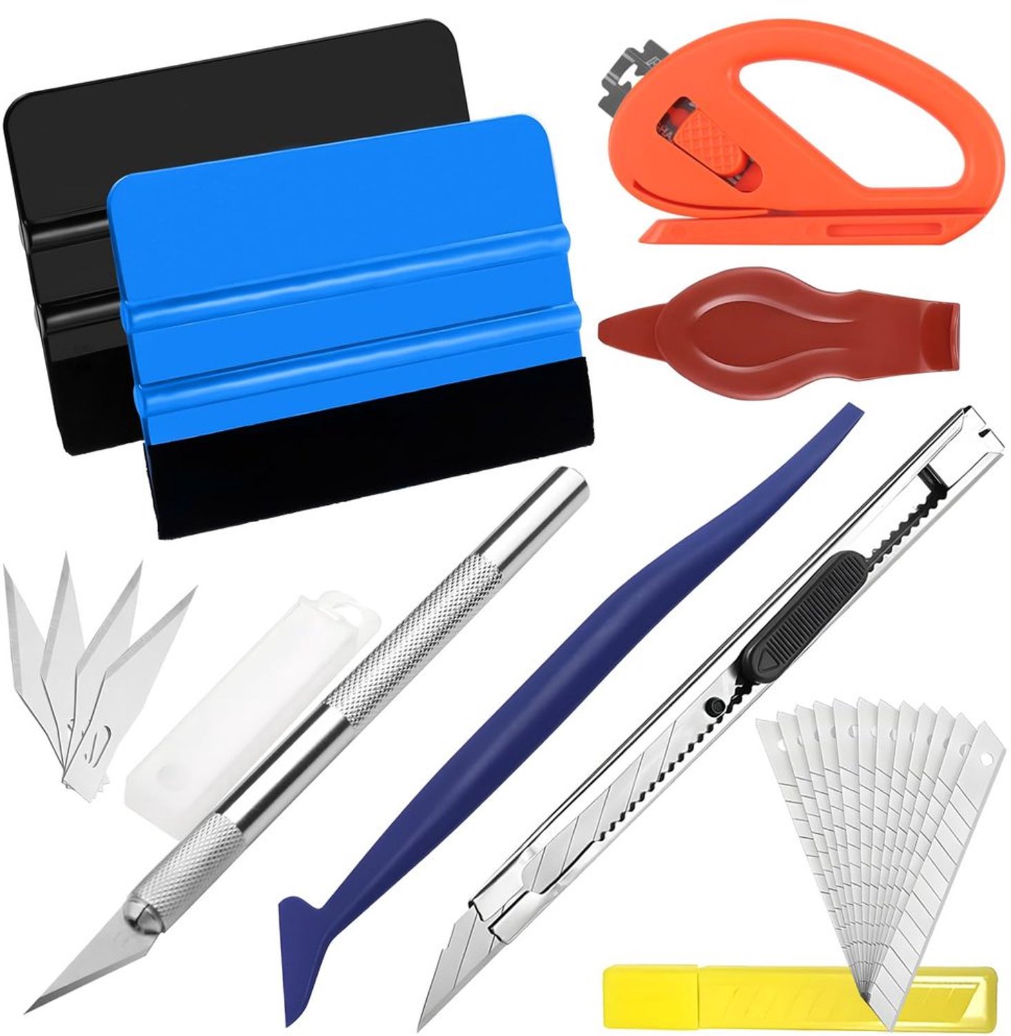 8 Delige Set voor Auto Folie en Squeegee