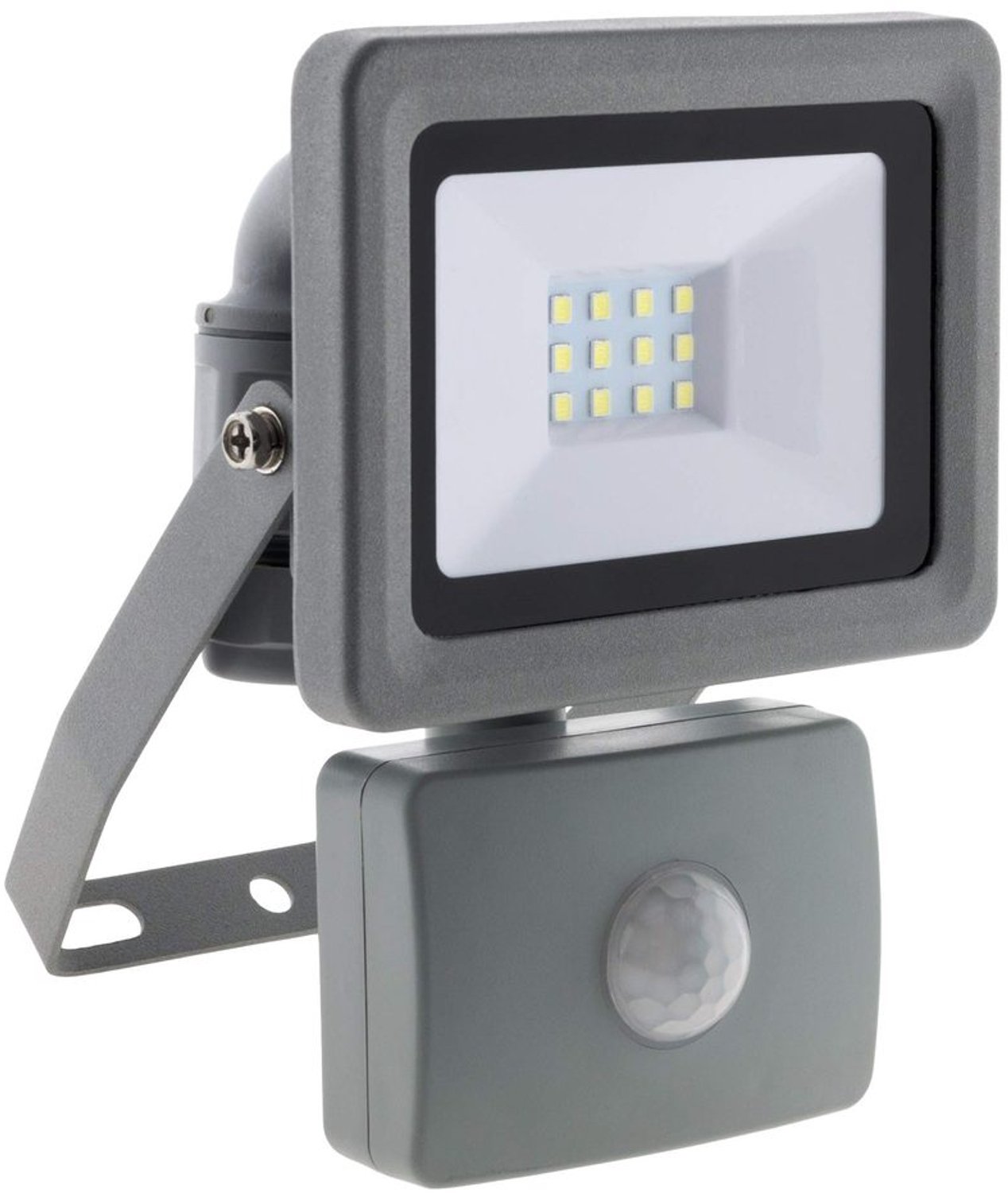 LED Buiten Spotlicht Grijs met Bewegingssensor - IP44 Waterbestendig
