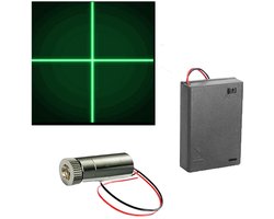 Groene Laserkruismodule - 520nm Laser - Handmatig - Kunststof - Lasers voor Robots en Smarthome - Geschikt voor Diverse Toepassingen
