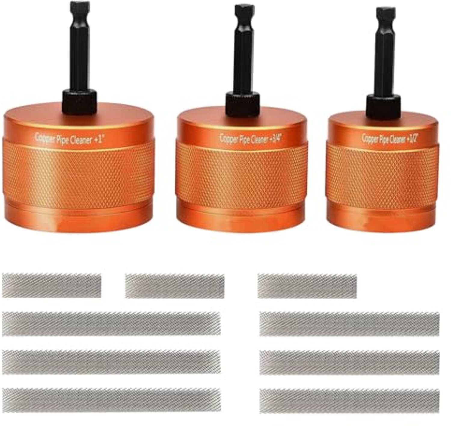 Copper Tube Cleaner Set voor Metaal met 3 Borstels