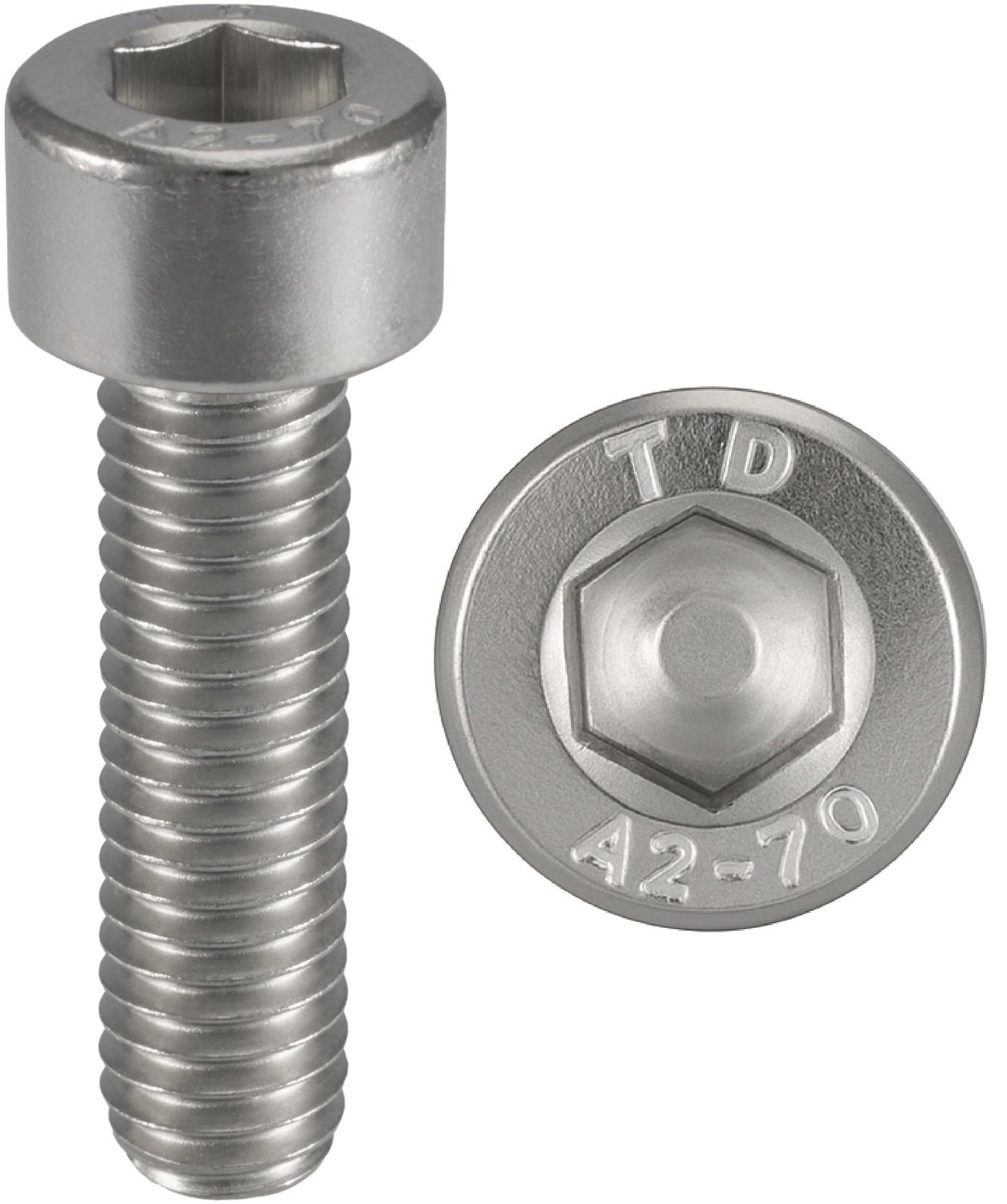 Set van 100 M10 x 25 mm Schroeven met Cilinderkop