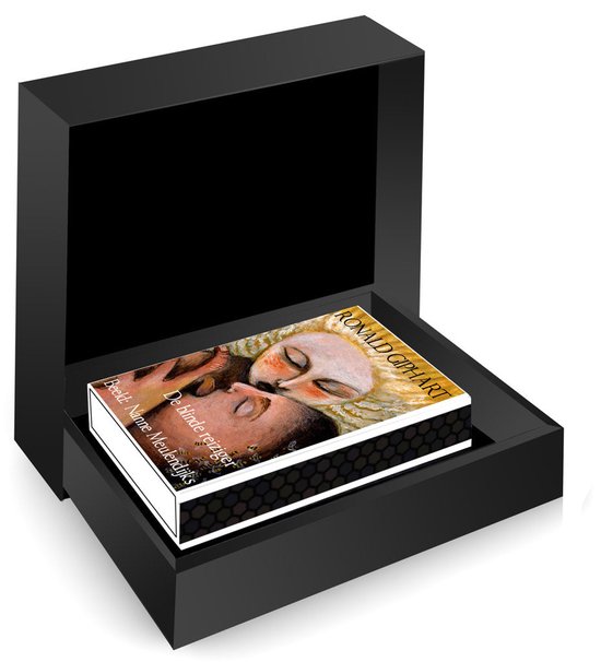 Een klein boekje van Ronald Giphart met kunst van Nanne Meulendijks in een luxe zwarte geschenkdoos.