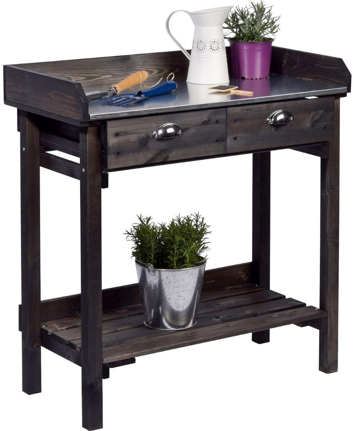 Oppottafel - Tuinwerktafel - Tuinwerkbank - Zwart