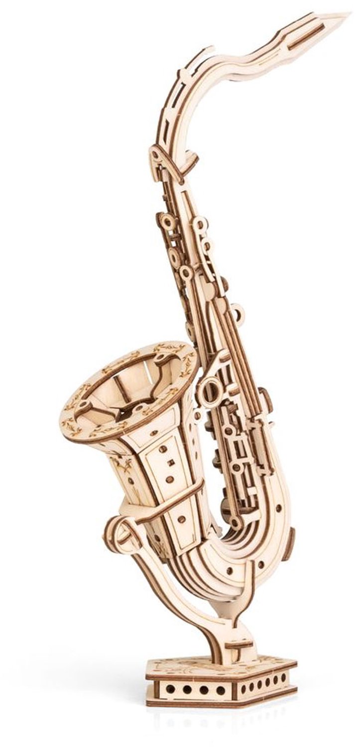 Inspirebox Modelbouwpakket Saxophone - 3D Puzzel Hout - DIY Muziekinstrument Bouwpakket - Knutselen - Hobby en Creatief - Volwassenen en Kinderen