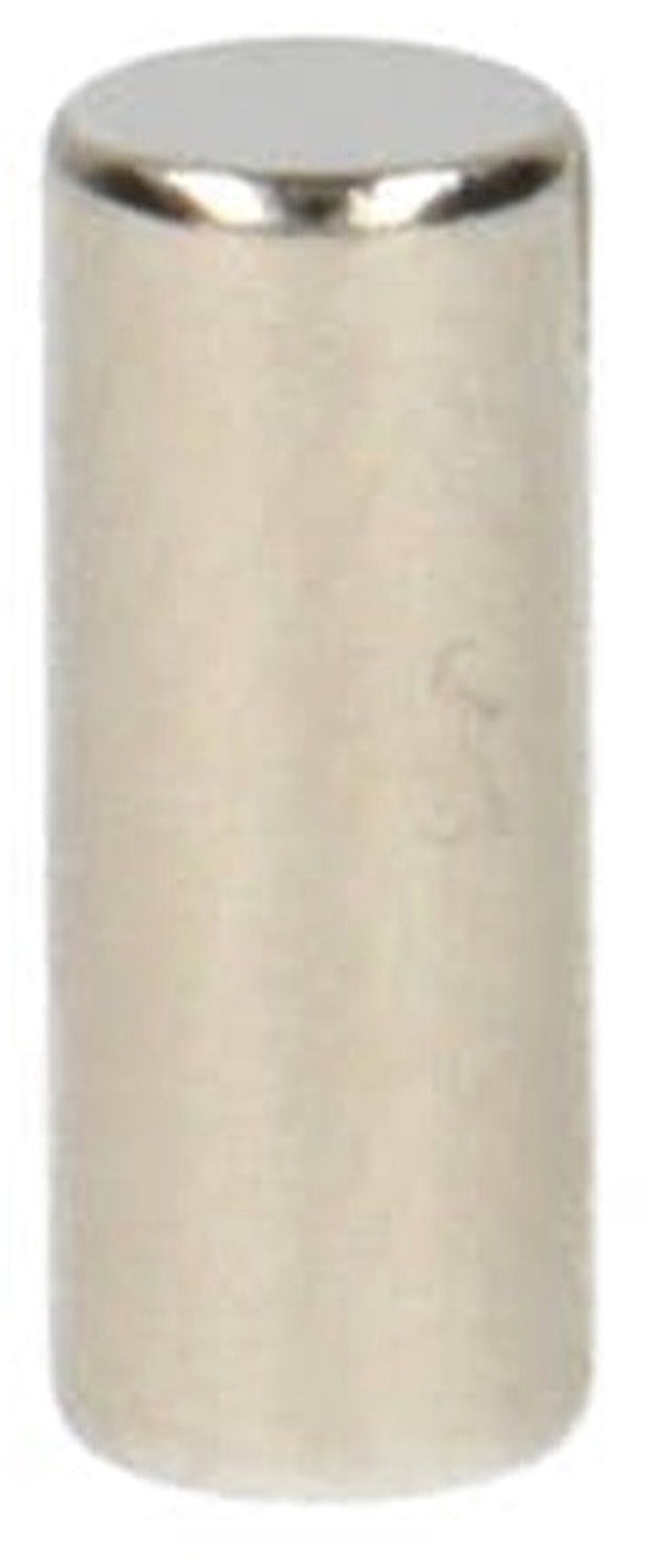 Neodymium Staafmagneet Ø4 x 10 mm N48 NiCuNi – 25 stuks