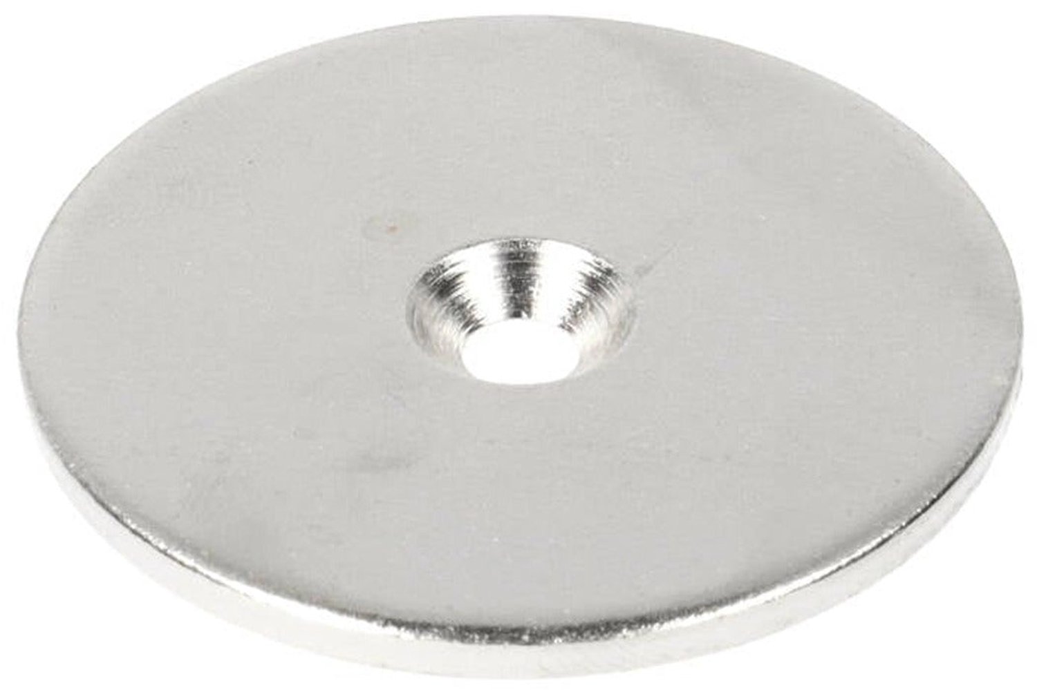 Stalen Ring Ø48 x Ø11 x 3 mm met boor-/verzinkgat (geen magneet) – 8 stuks