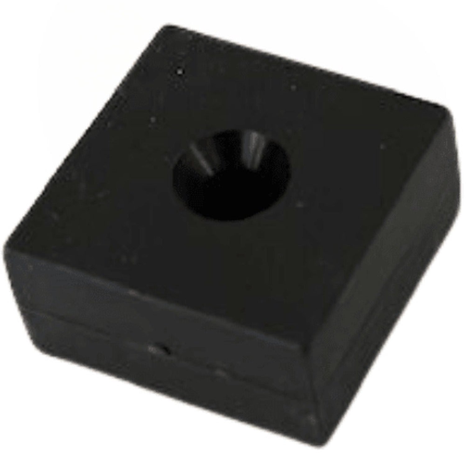 Neodymium Blokmagneet 25,4 x 25,4 x 12,7 mm N45 kunststof ommanteld met boor/verzinkgat – 2 stuks