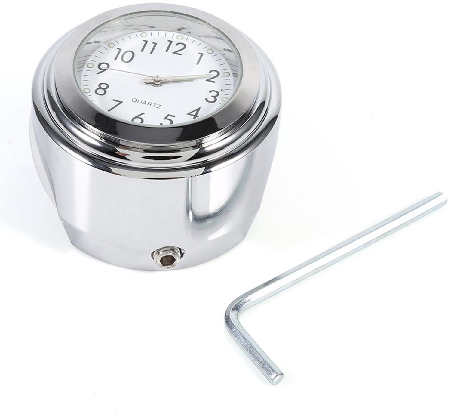 Motorhorloge - Stuurmontage - Nauwkeurige klok - Aluminium - Waterdicht - Tijdbehoud - Geschikt voor motorfiets - Populair