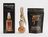 FAYUHO Luxe Autoparfum Bundel - Coco Vanille - Hanger & Spray Geurset