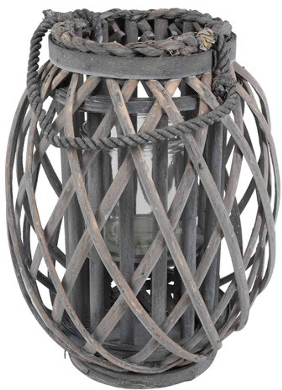 Countryfield Windlicht Tifany Hoog Grijs 30 cm – Decoratief Windlicht – Sfeervolle Woondecoratie