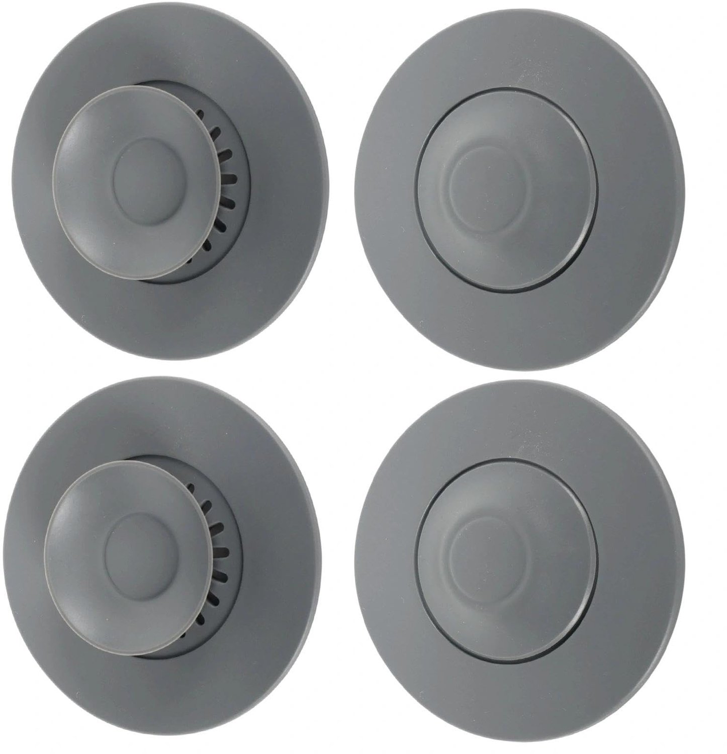 4-Piece Universele Siliconen Afvoerstop met Geur- en Verstoppreventie