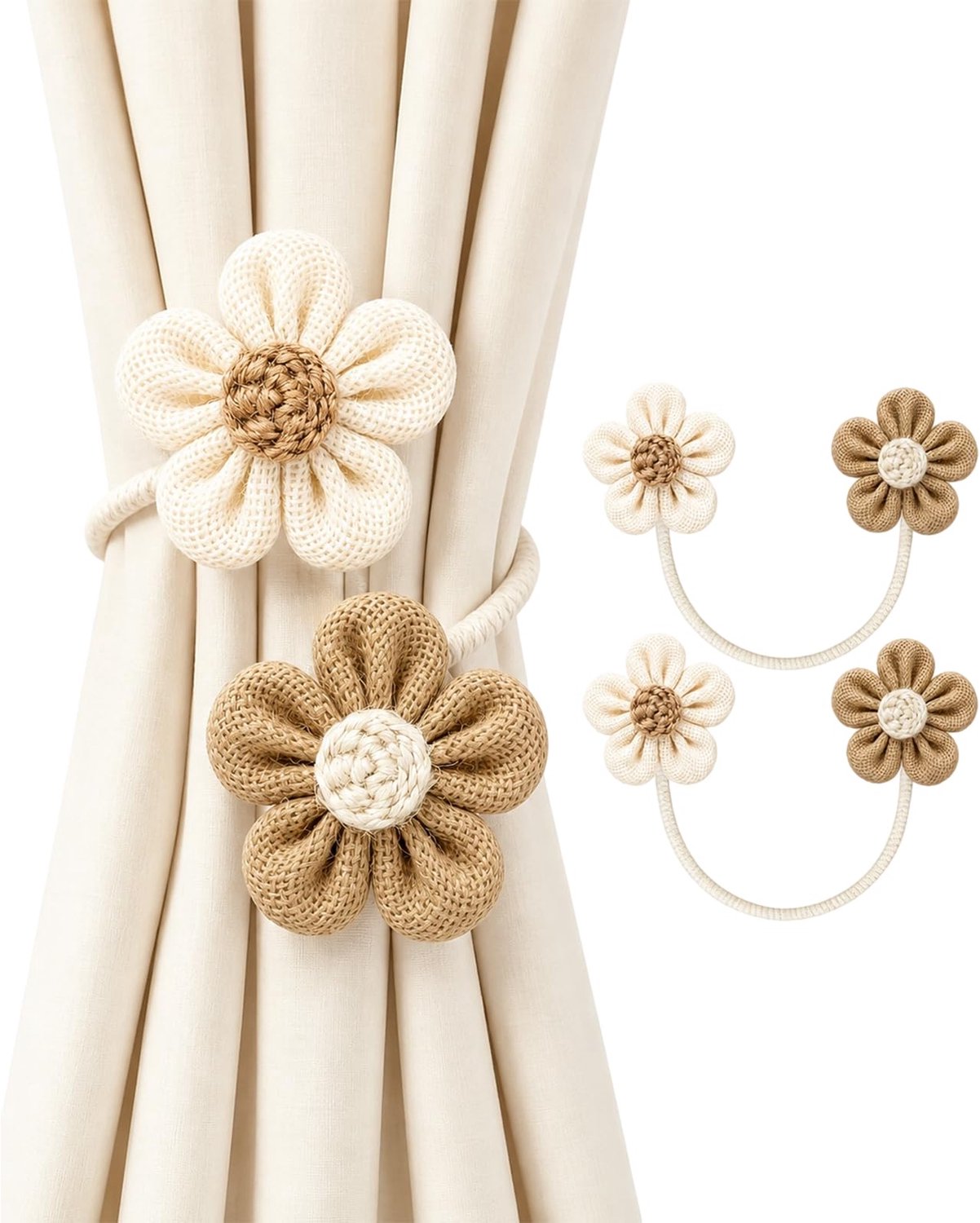 Set van 2 Decoratieve Gordijnhouders 48 cm
