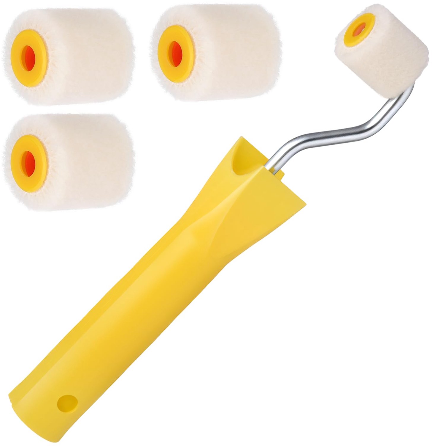 Mini Verfrollers voor Hoek- en Randwerk - Set van 5