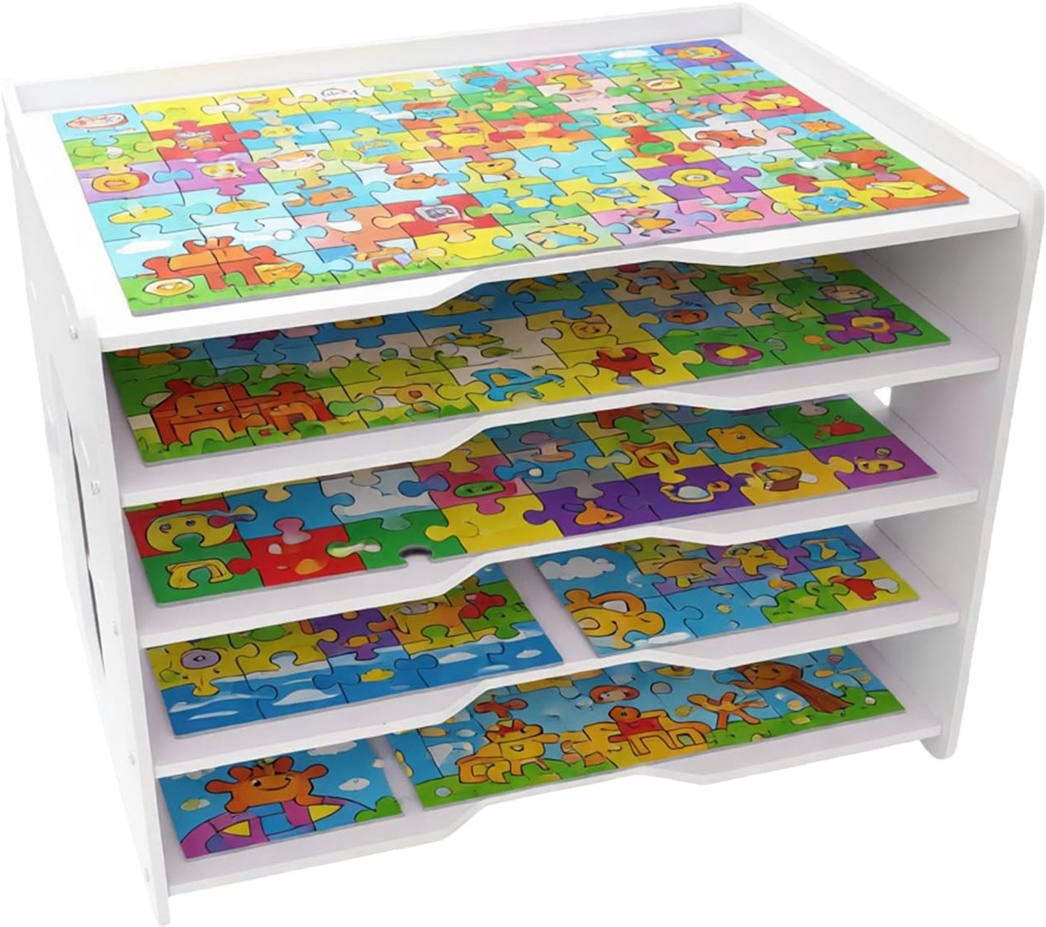 5 Lagen Puzzelopbergrek voor Houten Puzzels