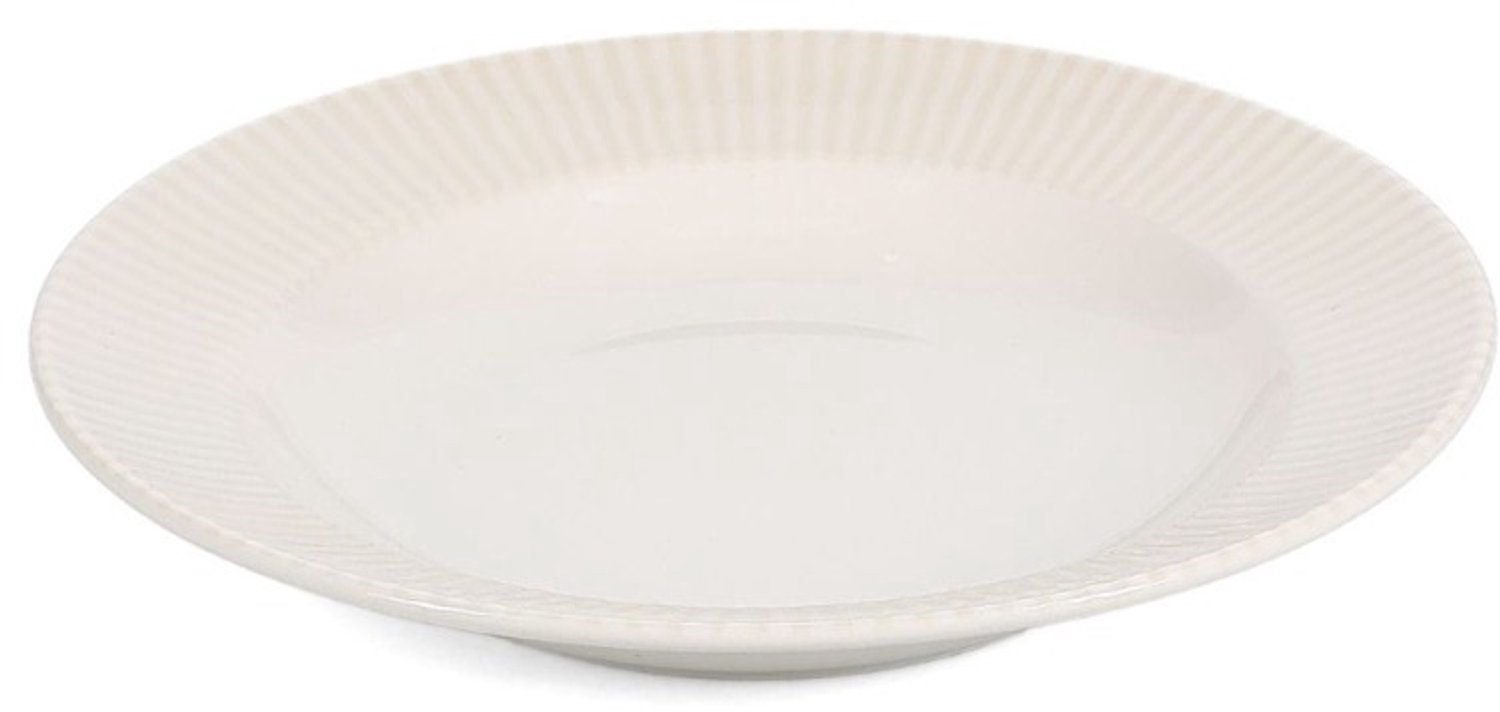 Fameilleur diep bord 23/17xH4cm wit Solis set van 6 - porseleinen soepbord en pastabord, voor soep, pasta, salade en stoofgerechten, vaatwasser- en magnetronbestendig, voedselveilig, servies voor thuis, restaurant en horeca, mooi als cadeau