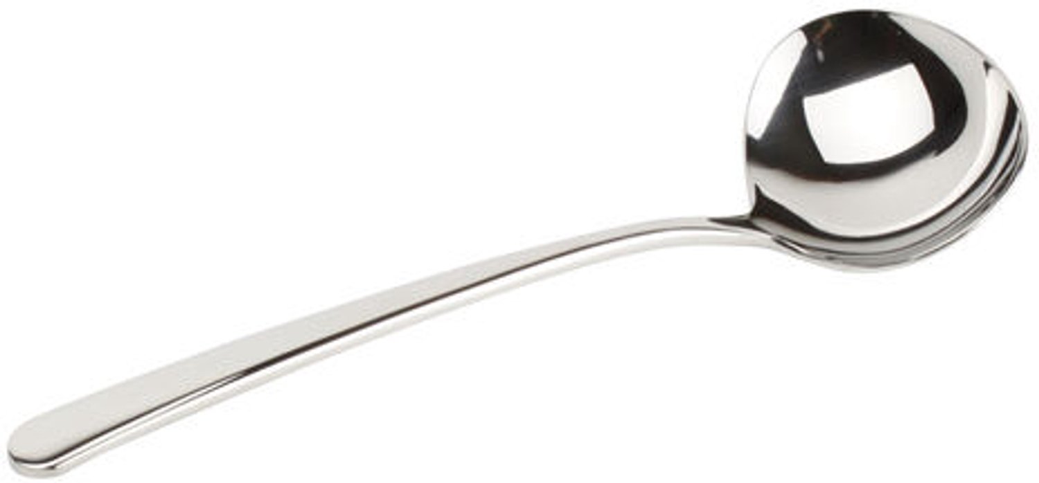 Fameilleur sauslepel Amberes - roestvrijstalen serveerlepel, voor opscheppen van sauzen en gerechten, vaatwasserbestendig, voedselveilig, keukengerei voor thuis, restaurant en horeca, mooi als cadeau