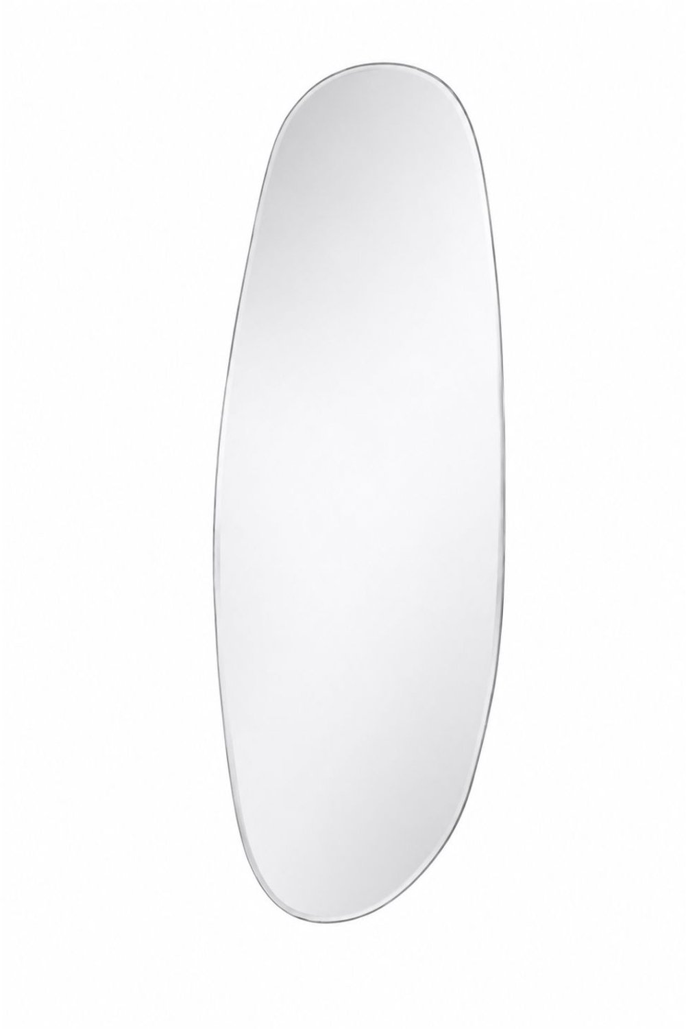 Fameilleur spiegel 150x50cm organic Mirra - glazen organische wandspiegel, voor hal, woonkamer, slaapkamer en badkamer, woondecoratie voor modern interieur, mooi als cadeau