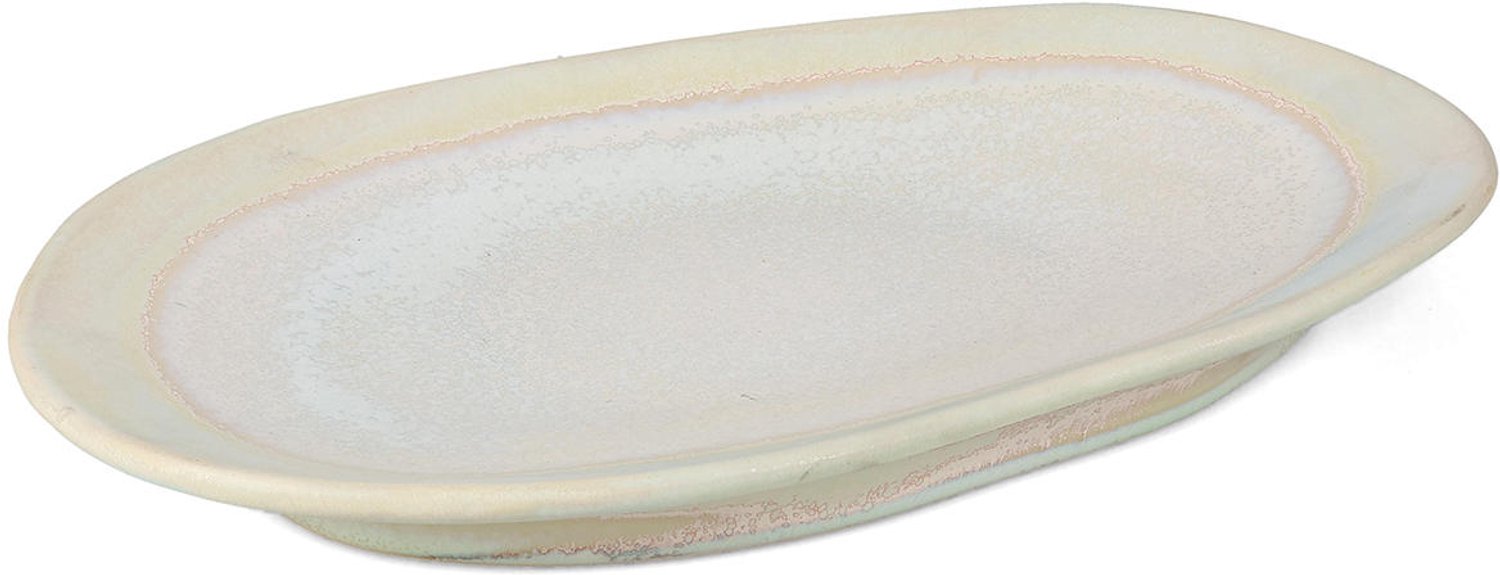 Fameilleur serveerschaal 36x26cm glow Moya set van 2 - porseleinen schaal om te serveren en delen, voor salades, bijgerechten, fruit en hapjes, vaatwasser- en magnetronbestendig, voedselveilig, servies voor thuis, restaurant en horeca