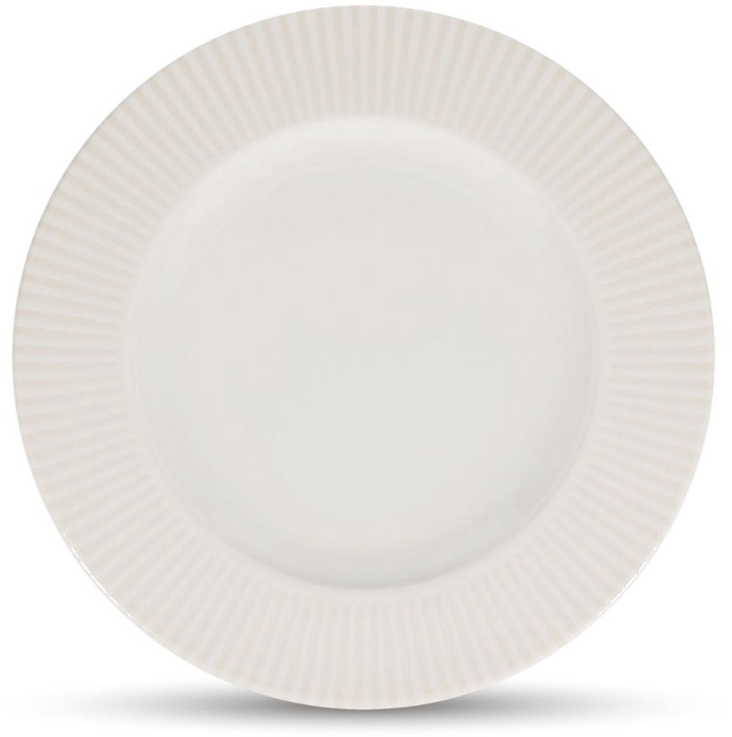 Fameilleur plat bord 31/20,5cm wit Solis set van 2 - porseleinen eetbord en dinerbord, voor ontbijt, lunch, diner en hoofdgerecht, vaatwasser- en magnetronbestendig, voedselveilig, servies voor thuis, restaurant en horeca, mooi als cadeau