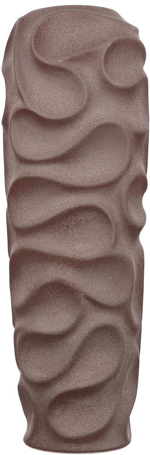 Fameilleur vaas 18,5xH71cm espresso bruin Rivu - stenen decoratieve bloemenvaas, voor bloemen, takken en droogbloemen, woondecoratie voor modern interieur, mooi als cadeau