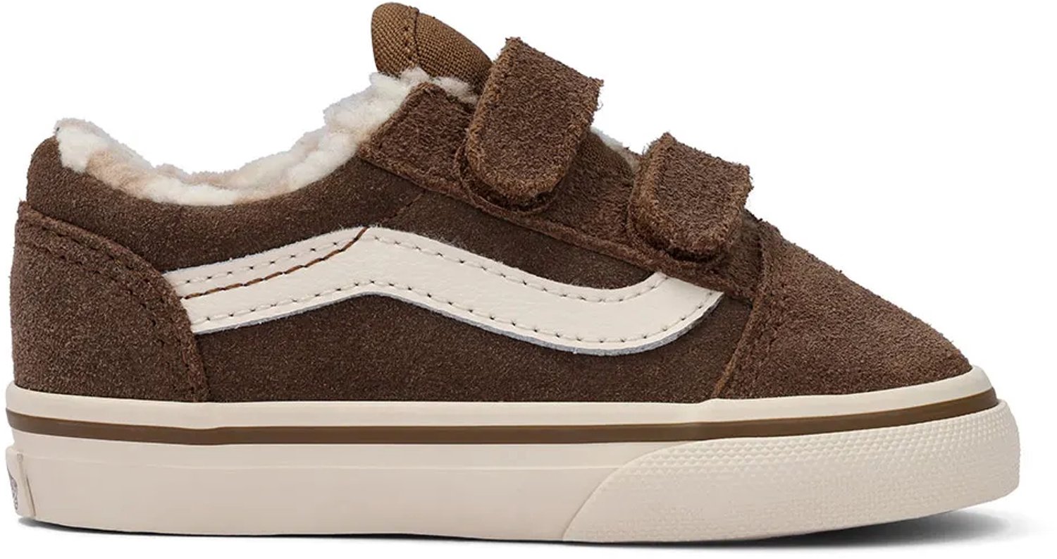 Vans Old Skool V Peuterschoenen Kinderen Sepia