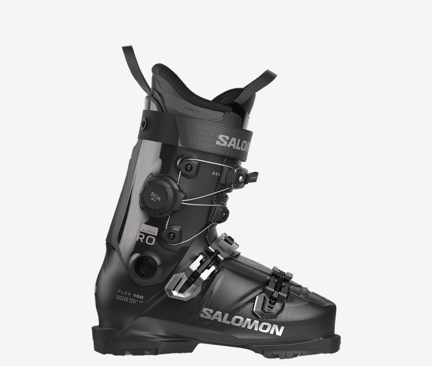 SALOMON S/PRO ALPHA C BOA 100 Dark Met. Met-27/27 5 Zwart