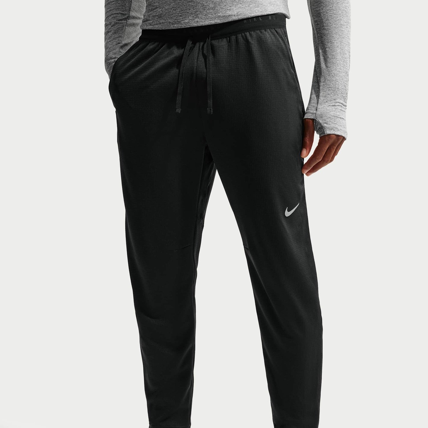 Nike Stride Dri-FIT Knit Hardloopbroek Heren Zwart