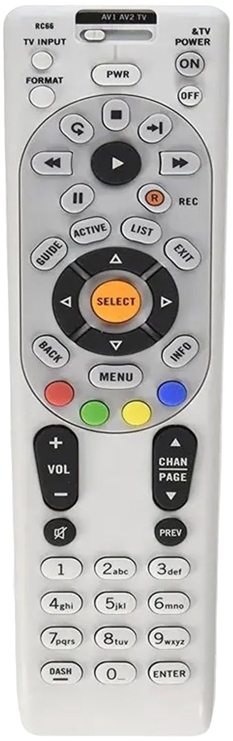 Universele Afstandsbediening - Vervangt DirectTV RC 66RX - Wit