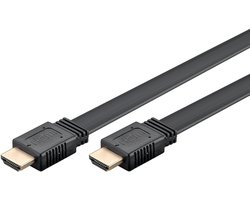 High Speed HDMI platte kabel met Ethernet 2m / 8K / 60Hz @ 4K / 120Hz - Ultra HD, HDR, eARC, 48 Gbit/s, Dolby Atmos, DTS:X - perfect voor gaming, thuisbioscoop en streaming