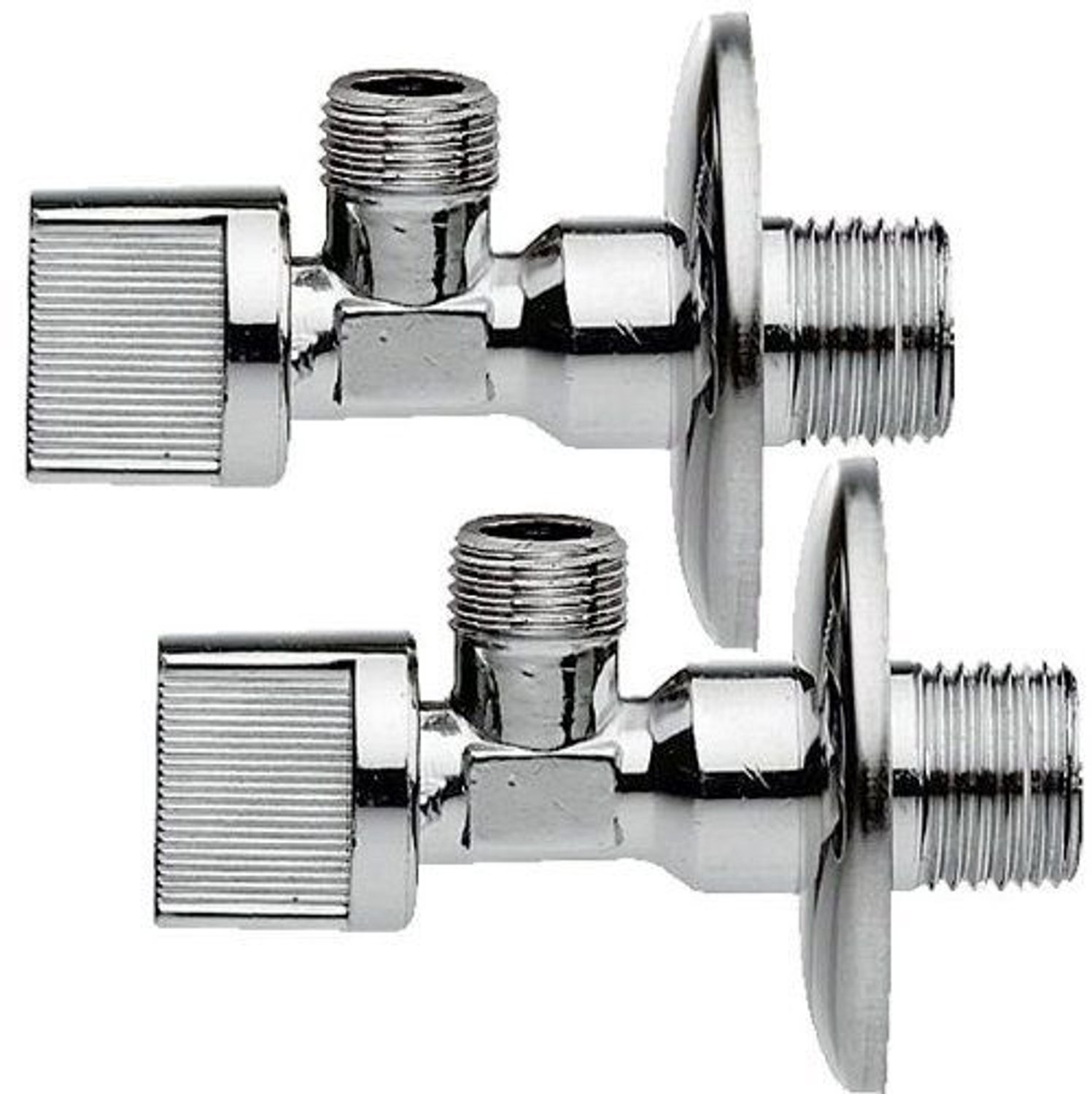 Set van 2 Combinatie Hoekventielen 1/2" x 3/8"