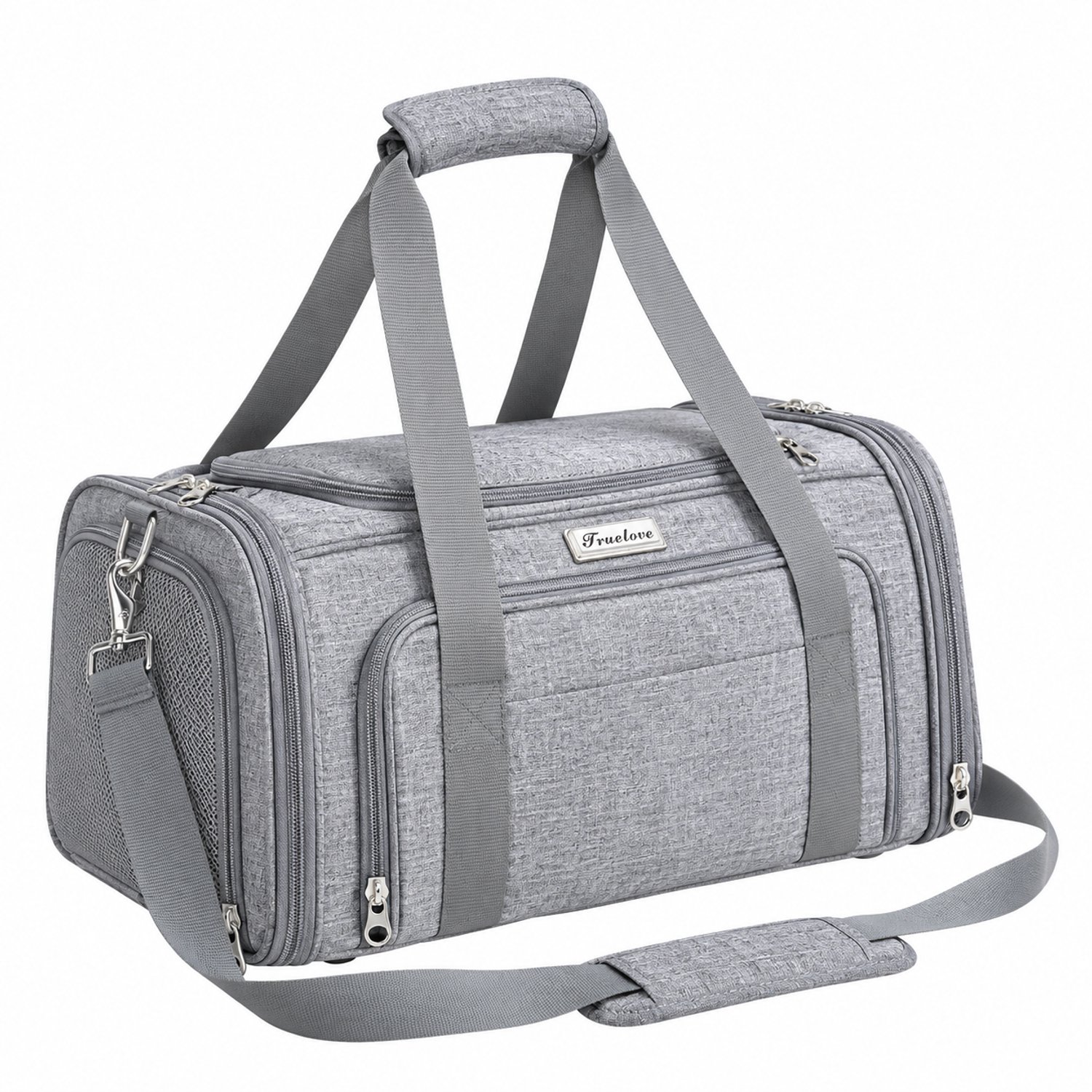 Tremeo Honden draagtas - Hondentas - Waterproof - Kattentas - Grijs - Tot 5.4kg - Hondenrugzak - Katten - Rugzak - 44x28x25 cm
