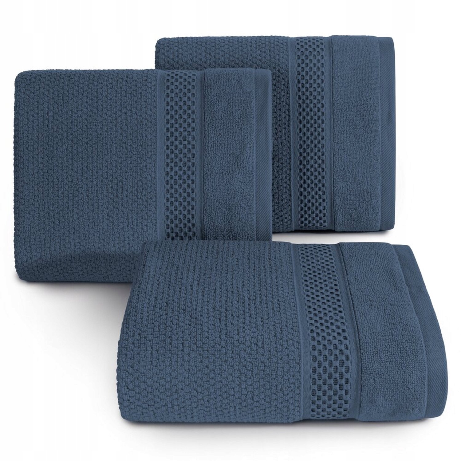 DANNY Katoenen Handdoek 50x90cm - Zacht & Absorberend - Marineblauw