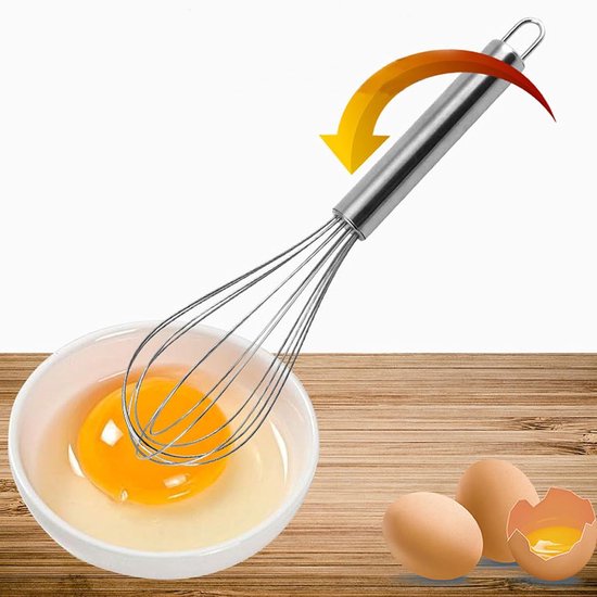 Dailygoods- Handmixer Hoogwaardig Roestvrij Staal - 2 Gardes - Klein en Comfortabel - Geluidsarm - Vaatwasserbestendig - Ideaal voor Koken en Bakken - — afbeelding 3